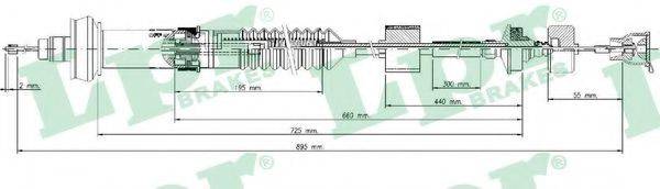 Трос, управління зчепленням LPR C0028C