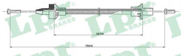 Трос, управління зчепленням LPR C0076C