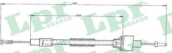 Трос, управління зчепленням LPR C0093C