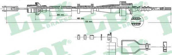 Трос, управління зчепленням LPR C0116C