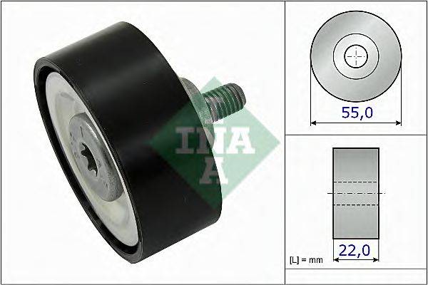 Паразитний / провідний ролик, полікліновий ремінь INA 532 0720 10