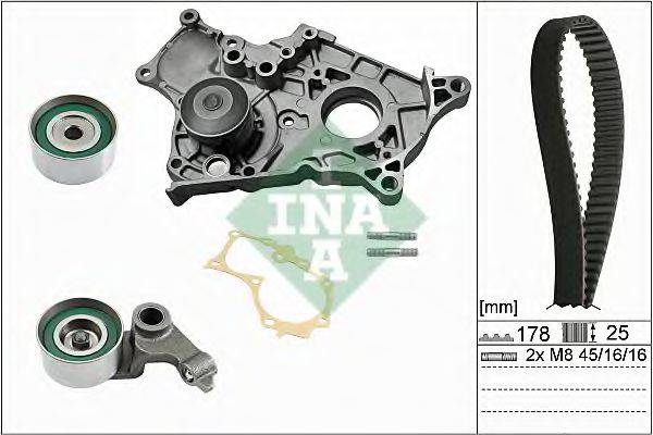 Водяний насос + комплект зубчастого ременя INA 530 0422 30