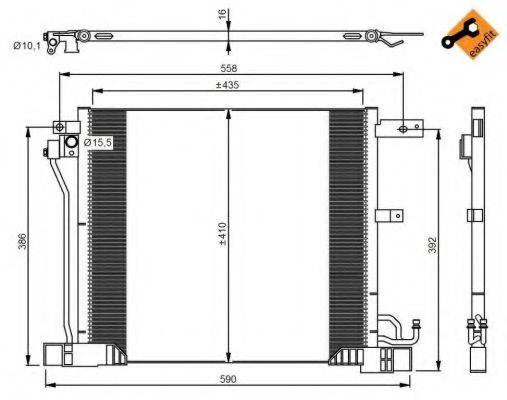 Конденсатор, кондиціонер NRF 350040