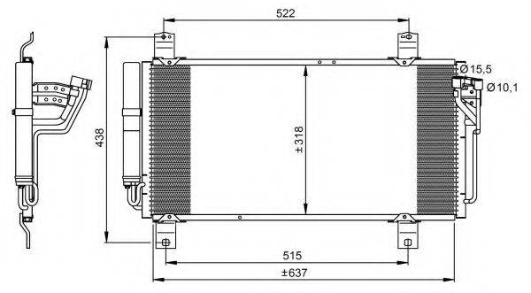 Конденсатор, кондиціонер NRF 35949