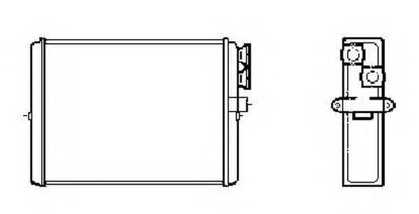 Теплообмінник, опалення салону NRF 53559