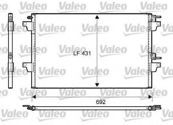 Конденсатор, кондиціонер VALEO 814007