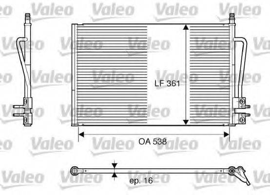 Конденсатор, кондиціонер VALEO 817664