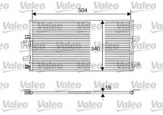 Конденсатор, кондиціонер VALEO 817687