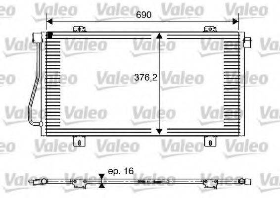 Конденсатор, кондиціонер VALEO 817742