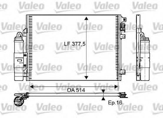 Конденсатор, кондиціонер VALEO 814051