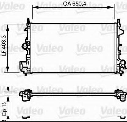 Радіатор, охолодження двигуна VALEO 734981