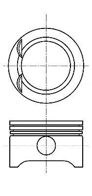 Поршень NURAL 87-102700-00