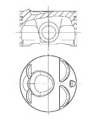 Поршень NURAL 87-435100-00