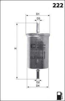 Топливный фильтр MECAFILTER ELE6075