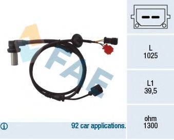 Датчик, частота обертання колеса FAE 78063