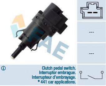Вимикач ліхтаря сигналу гальмування; Вимикач, привід зчеплення (керування двигуном) FAE 24847