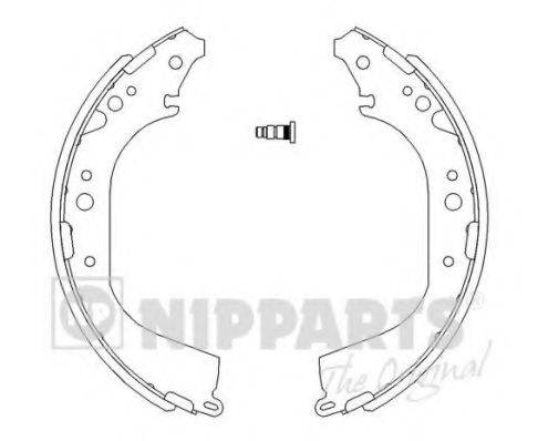 Комплект гальмівних колодок NIPPARTS J3502039