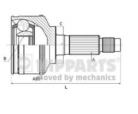 Шарнірний комплект, приводний вал NIPPARTS N2820918