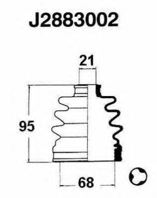 Комплект пылника, приводной вал NIPPARTS J2883002