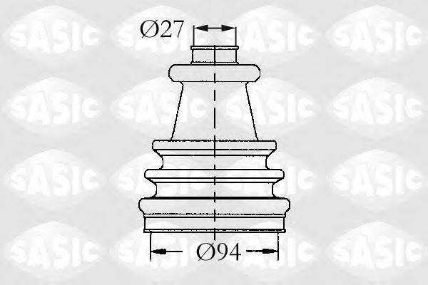 Комплект пильника, приводний вал SASIC 4003417