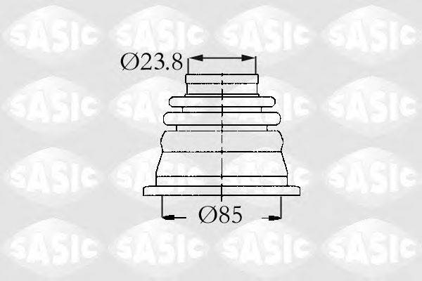 Комплект пильника, приводний вал SASIC 4003419