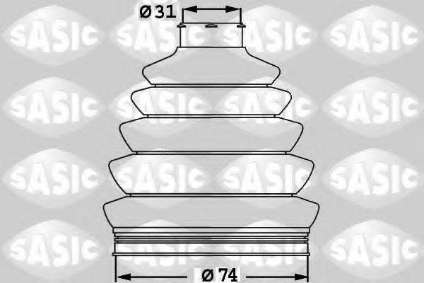 Комплект пильника, приводний вал SASIC 1900017