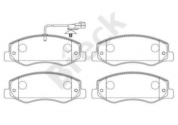 Комплект гальмівних колодок, дискове гальмо BRECK 25172 00 703 10