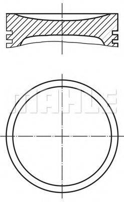 Поршень MAHLE ORIGINAL 040 11 00