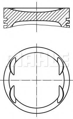 Поршень MAHLE ORIGINAL 004 08 00