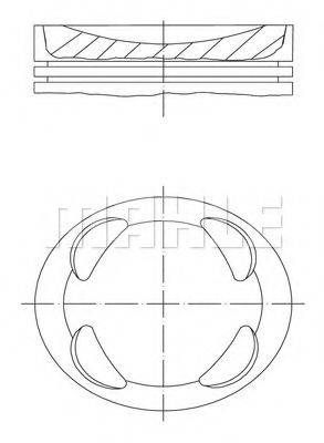 Поршень MAHLE ORIGINAL 081 PI 00104 000