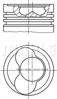 Поршень MAHLE ORIGINAL 030 58 02