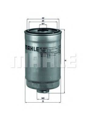 Паливний фільтр MAHLE ORIGINAL KC 101/1