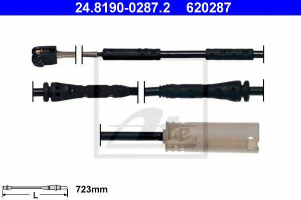 Сигналізатор, знос гальмівних колодок ATE 24.8190-0287.2