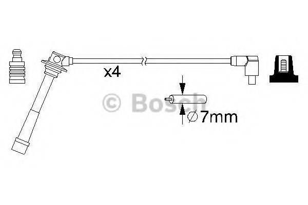 Комплект дротів запалення BOSCH 0 986 357 198