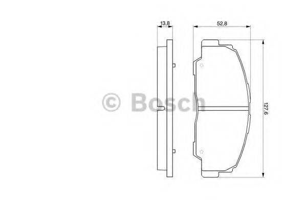 Комплект гальмівних колодок, дискове гальмо BOSCH 0 986 424 297