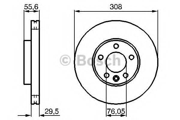 гальмівний диск BOSCH 0 986 479 B88