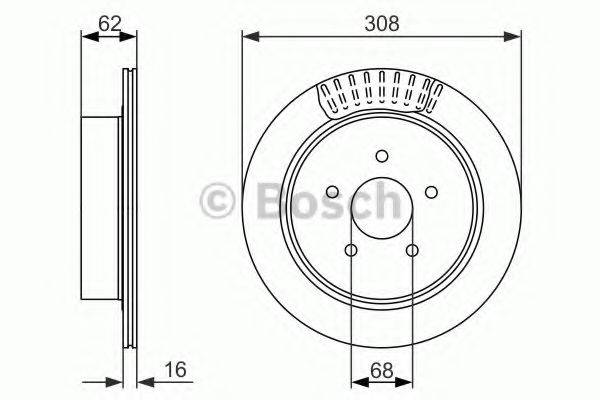 Тормозной диск BOSCH 0 986 479 606