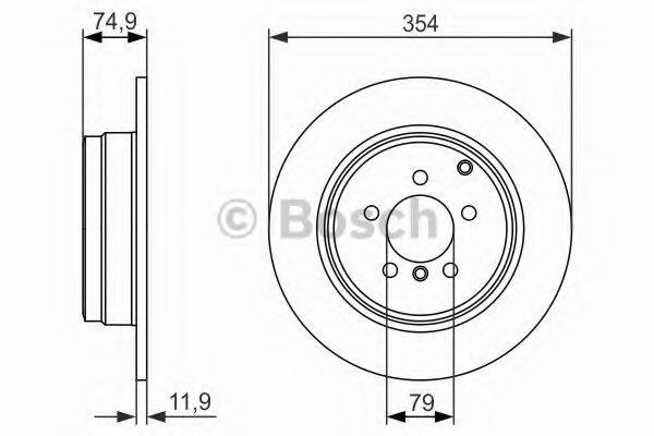 гальмівний диск BOSCH 0 986 479 612