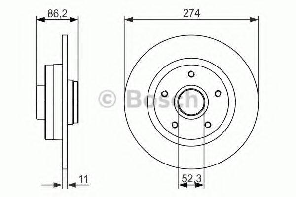 гальмівний диск BOSCH 0 986 479 682