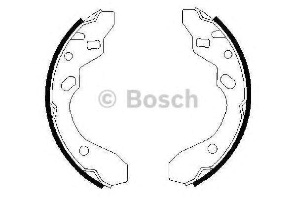 Комплект гальмівних колодок BOSCH 0 986 487 417