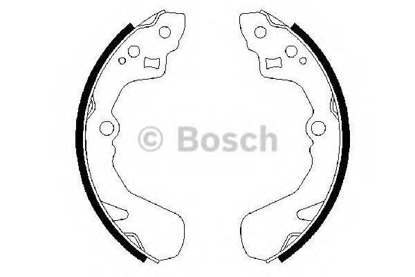 Комплект гальмівних колодок BOSCH 0 986 487 436