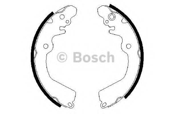 Комплект гальмівних колодок BOSCH 0 986 487 451