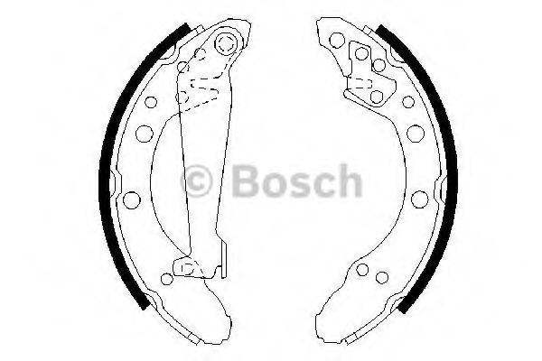 Комплект тормозных колодок BOSCH 0 986 487 536