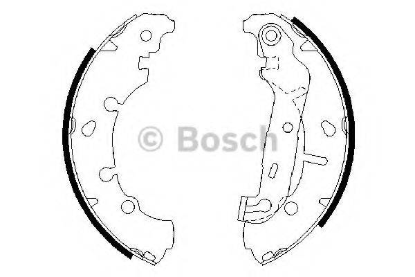 Комплект тормозных колодок BOSCH 0 986 487 599