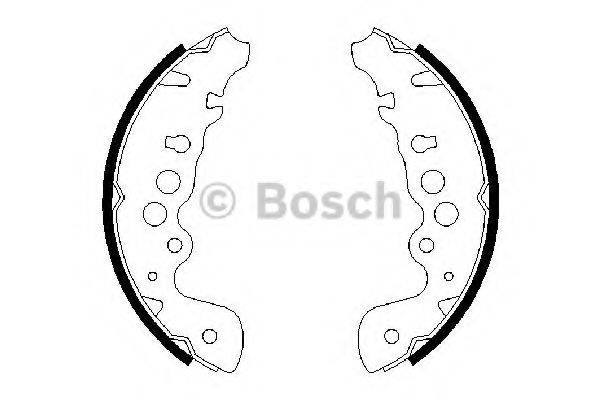 Комплект гальмівних колодок BOSCH 0 986 487 616