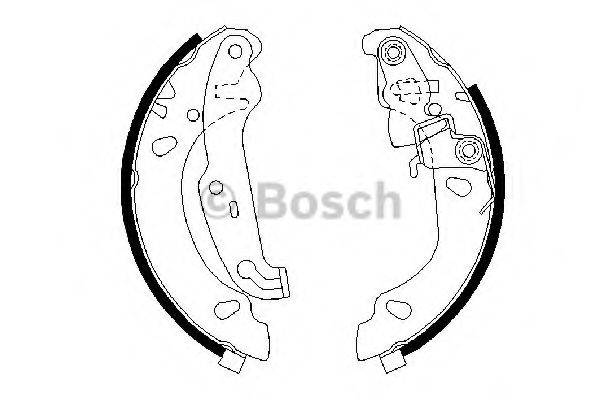 Комплект гальмівних колодок BOSCH 0 986 487 624