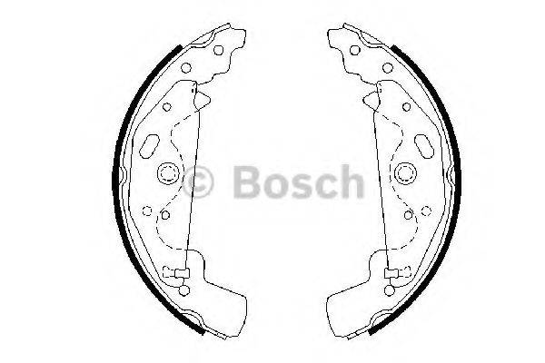 Комплект гальмівних колодок BOSCH 0 986 487 643