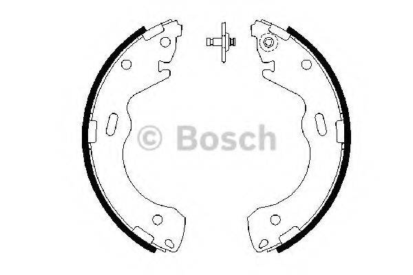 Комплект гальмівних колодок BOSCH 0 986 487 654