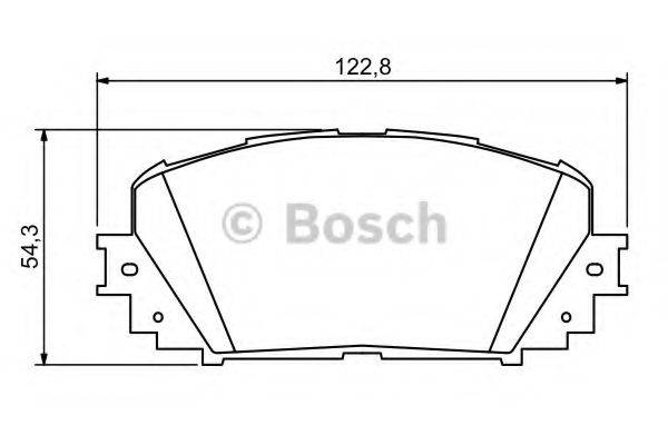 Комплект гальмівних колодок, дискове гальмо BOSCH 0 986 494 196