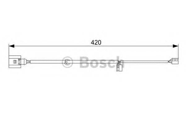 Сигнализатор, износ тормозных колодок BOSCH 1 987 473 012